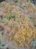 Macaroni ham and cheese