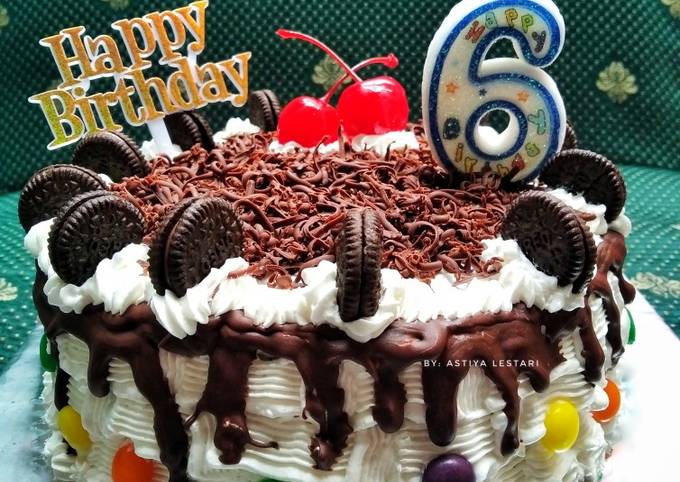 Black Forest Cake Kukus (Base Birthday Cake) - cookandrecipe.com