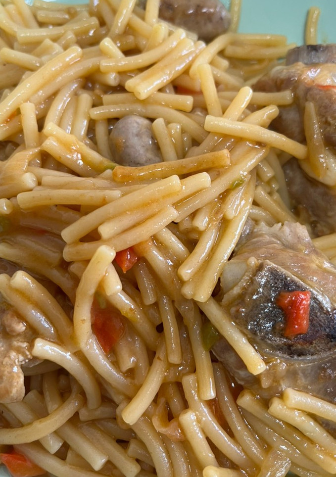 Una foto de Fideos a la cazuela