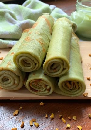 Une photo de ☆Crêpes à la Pistache☆