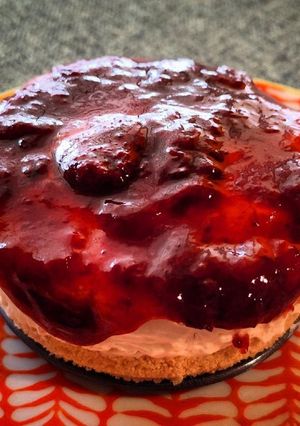 Una foto de Cheesecake de frutilla 🍓