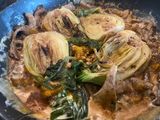 Pak Choi com Cogumelos e Caju
