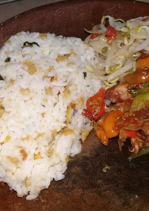 Foto resep Nasi tutug tempe sambal mentah