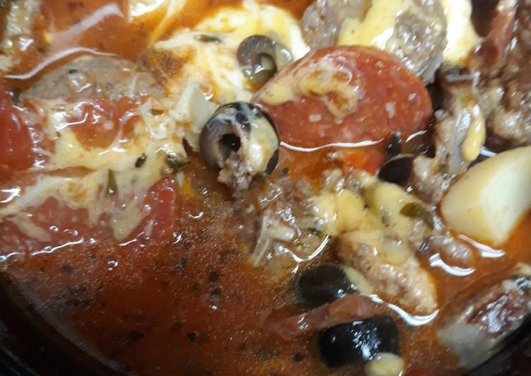 Recipe of Favorite Pizza Topping Soup