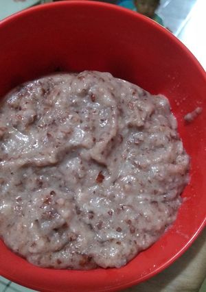 Foto resep Bubur merah ikan mas mpasi 8+