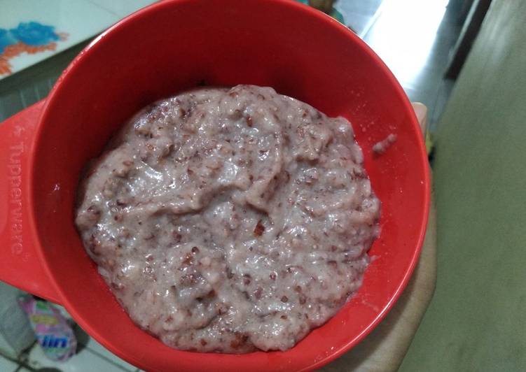 Langkah memasak Bubur merah ikan mas mpasi 8+ Lezat