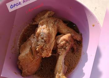 Resep Baru Opor ayam kecap Praktis Enak