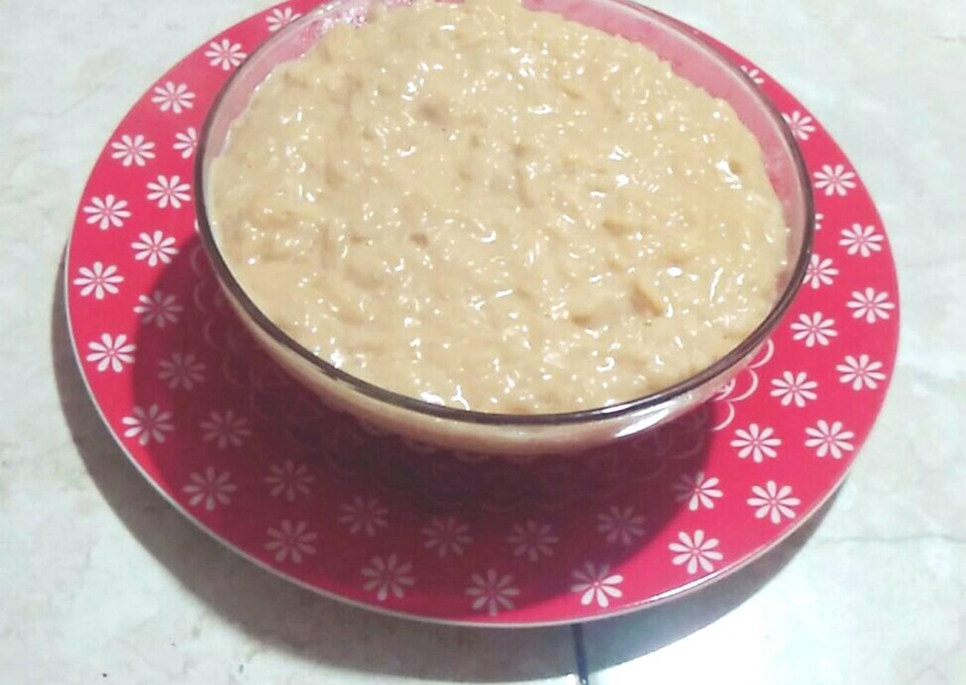 Arroz con leche con dulce de leche😍