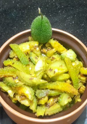 A picture of Spiny gourd sabji.