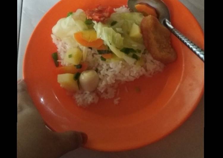 Cara Gampang Menyiapkan Sayur sop telur puyuh simple yang Bikin Ngiler