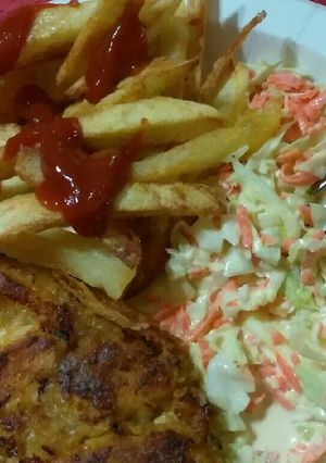 Una foto de Pollo dorado 👌
