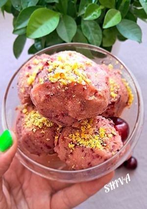 عکسی از دستور بستنی گیلاس