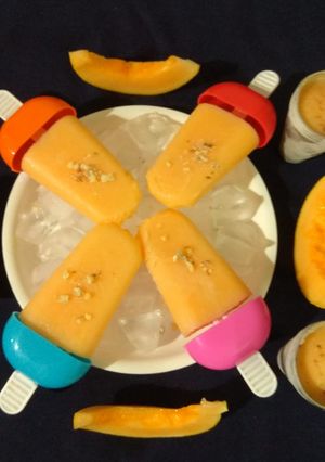 A picture of Muskmelon kulfi.