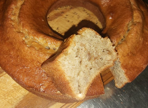 Una foto de 🍌Pudin o budín de banana y Nuez estilo havanna