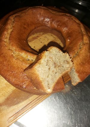 Una foto de 🍌Pudin o budín de banana y Nuez estilo havanna