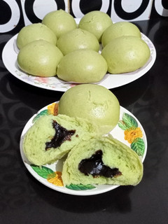 Foto resep Bakpao Pandan Coklat
