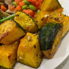 A picture of Herb roasted Kabocha squash.