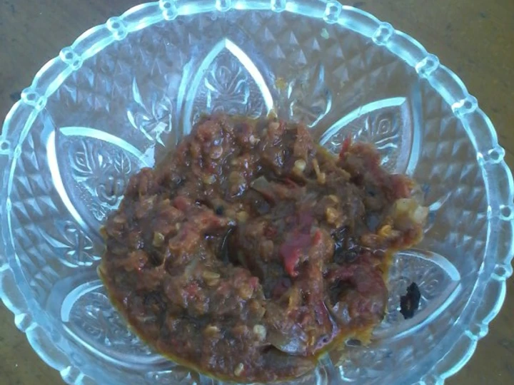 Langkah Gampang Menyiapkan Resep Sambal terasi goreng meringis yang Uenak Anti Ribet, Mantap Sekali