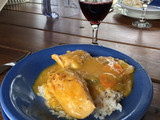 Pollo con salsa de mango