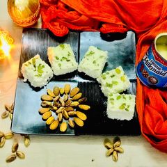 Instant Custard Apple Kalakand A picture of Instant Custard Apple Kalakand.