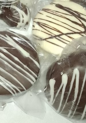Una foto de Alfajores de chocolate