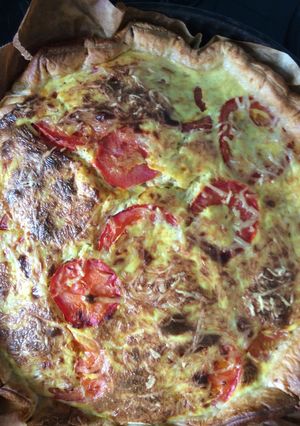Une photo de Tarte au thon et aux tomates
