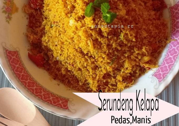 Ternyata ini loh! Cara mudah bikin Serundeng Kelapa Pedas,Manis  nagih banget