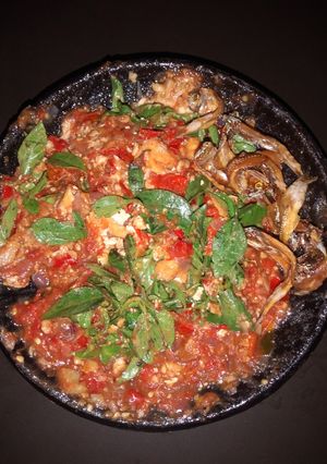 Foto resep Sambal terasi tempe tahu geprek