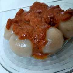 รูปของ Cilok isi Keju Bumbu Kacang