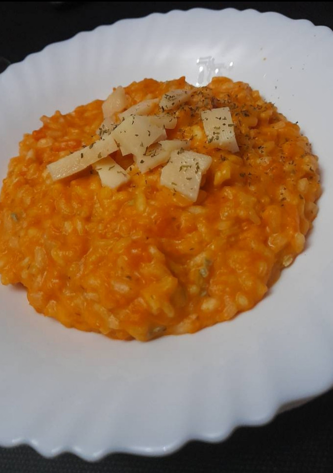 Una foto de 🎃 Risotto de calabaza 🎃