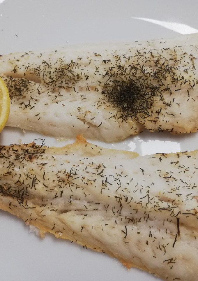 Una foto de Air fryer- Merluza al Eneldo con Limón