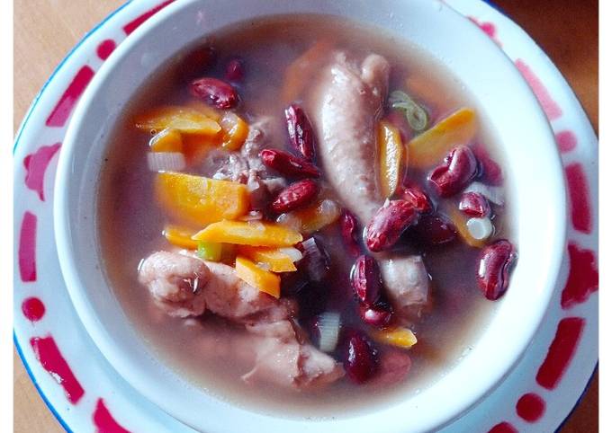 Resep Sup Ayam Kacang Merah, Bikin Ngiler