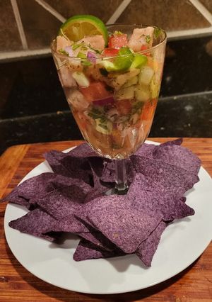 A picture of Ceviche - Tilapia.