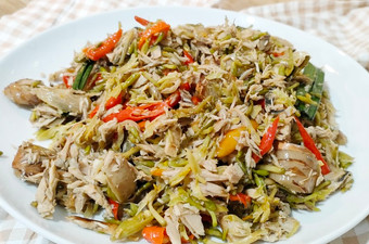 Resep Tumis Bunga Pepaya Tongkol Anti Gagal