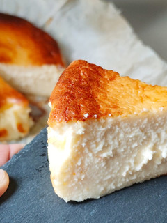 Una foto de Tarta de queso estilo La Viña