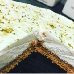 A picture of Lime and Ginger Cheesecake.
