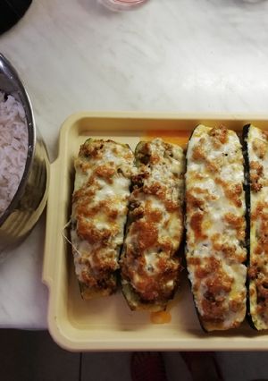 Töltött cukkini diétásan recept fotója