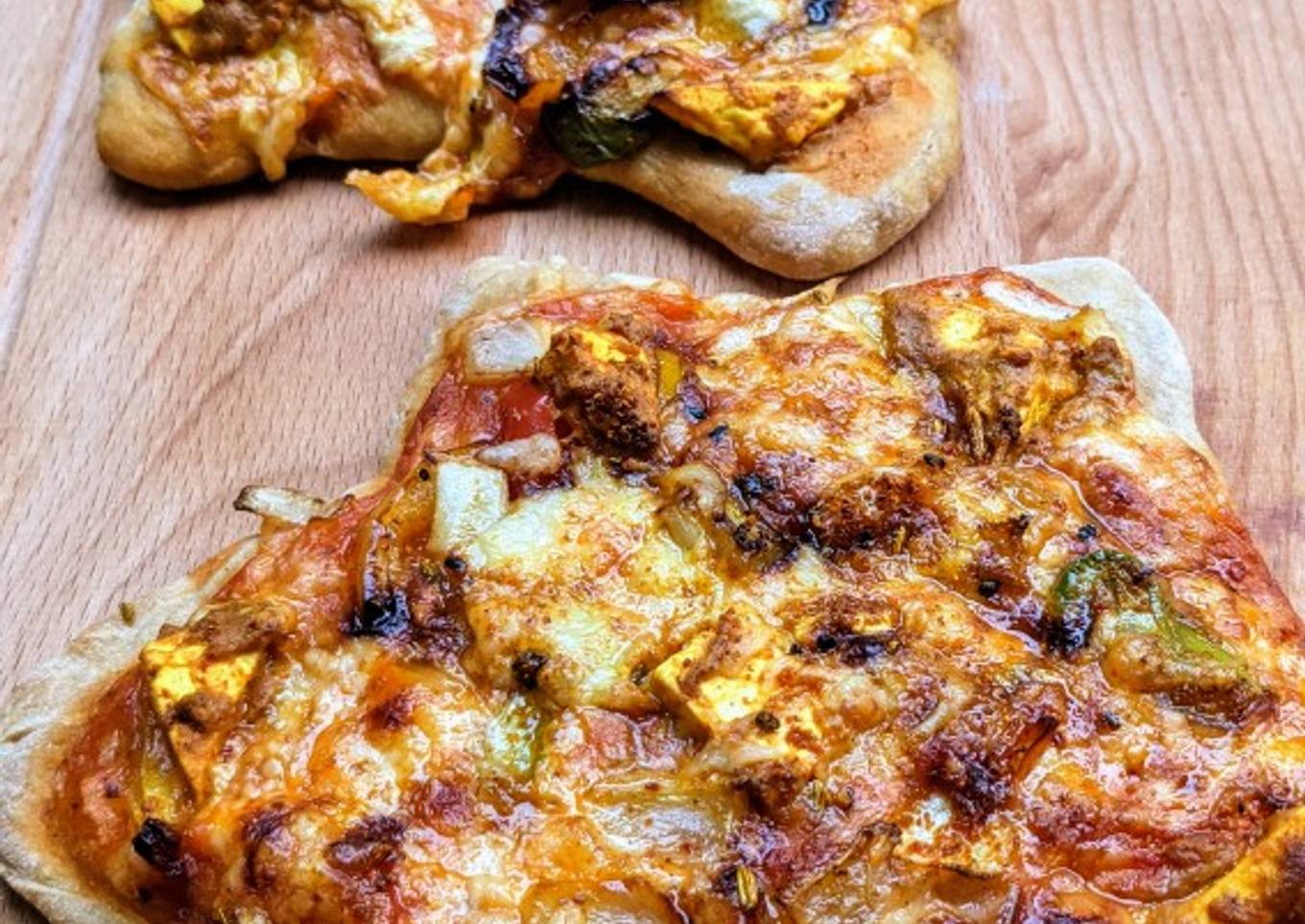 Whole Wheat Paneer Tikka Pizza