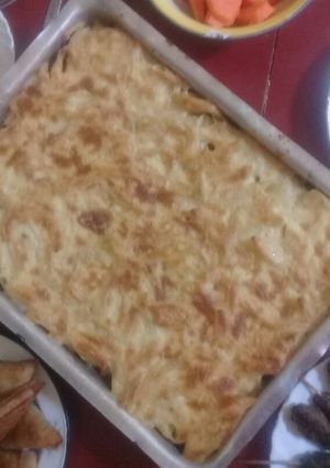 صورة لوصفة معكرونه بالبشاميل بس على طريقتي