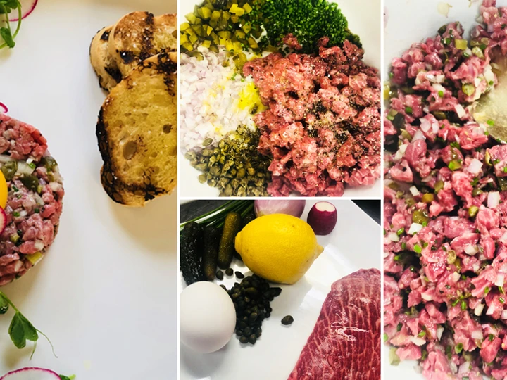 Easy Way Make Recipe Fullblood Wagyu Beef Flat Iron Steak Tartare that is So Delicious, So Delicious}