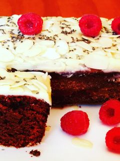 Una foto de Bizcocho irresistible de chocolate fondant al ron 🍫