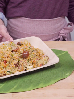 A picture of Quinoa and vegetables salad recipe.