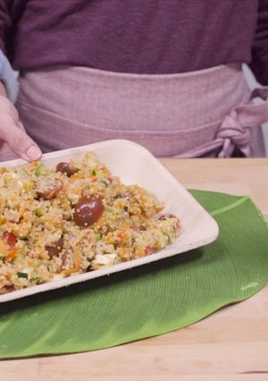 A picture of Quinoa and vegetables salad recipe.