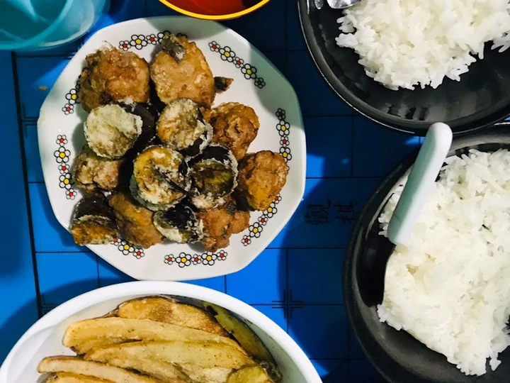 Recipe Fried meatball French fries the Awesome  Can spoil the tongue