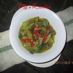 A picture of Balinese Young Papaya Soup.