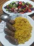 Basmati Rice with Grilled Kofta 🍅🍋