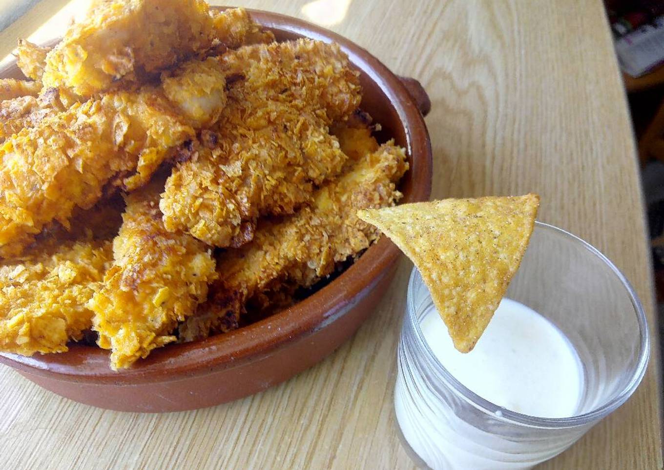 Pollo rebozado con Doritos