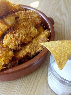 Una foto de Pollo rebozado con Doritos