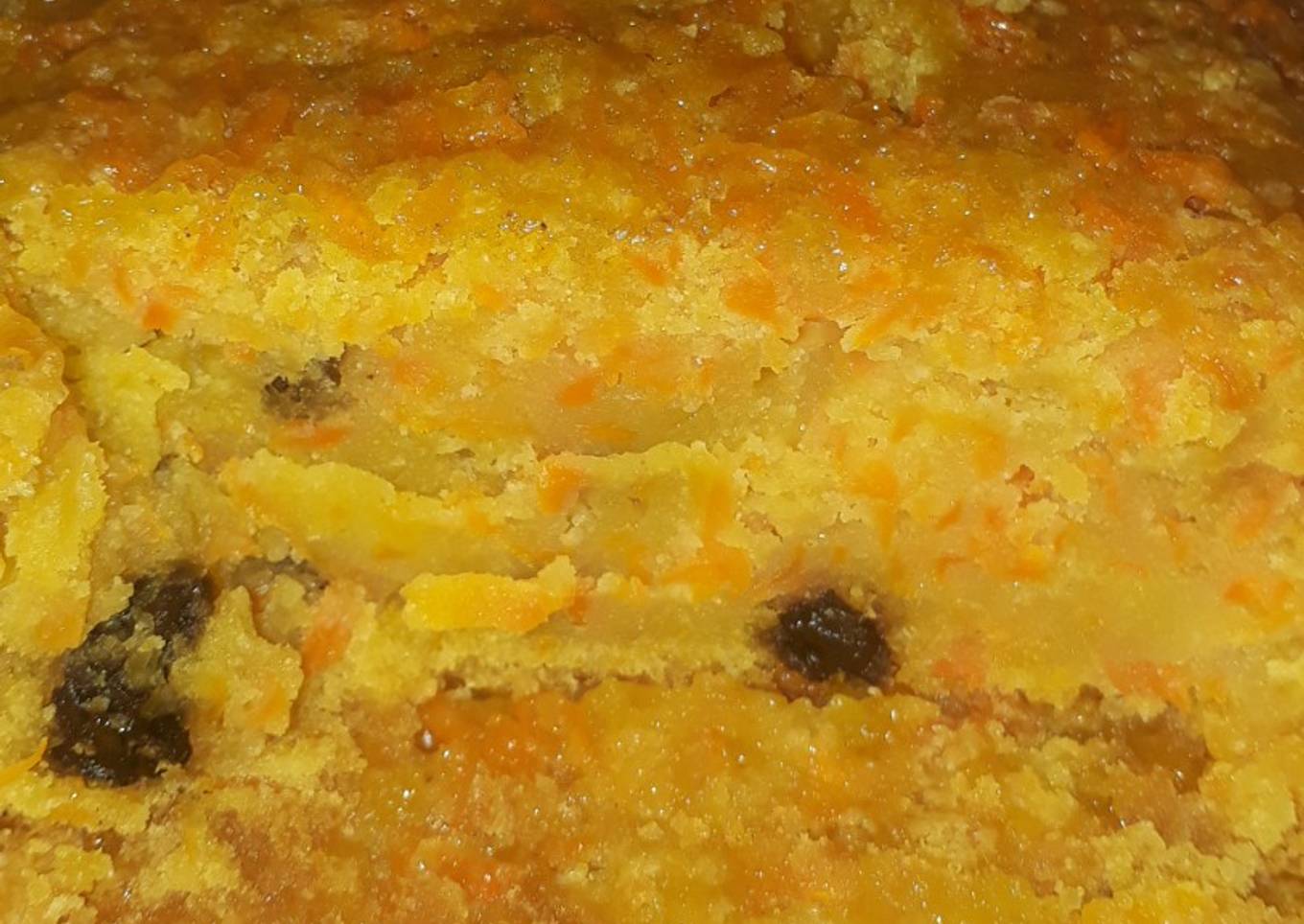 Torta de zanahoria y pasas