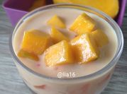 Gambar mango sago susu uht santan